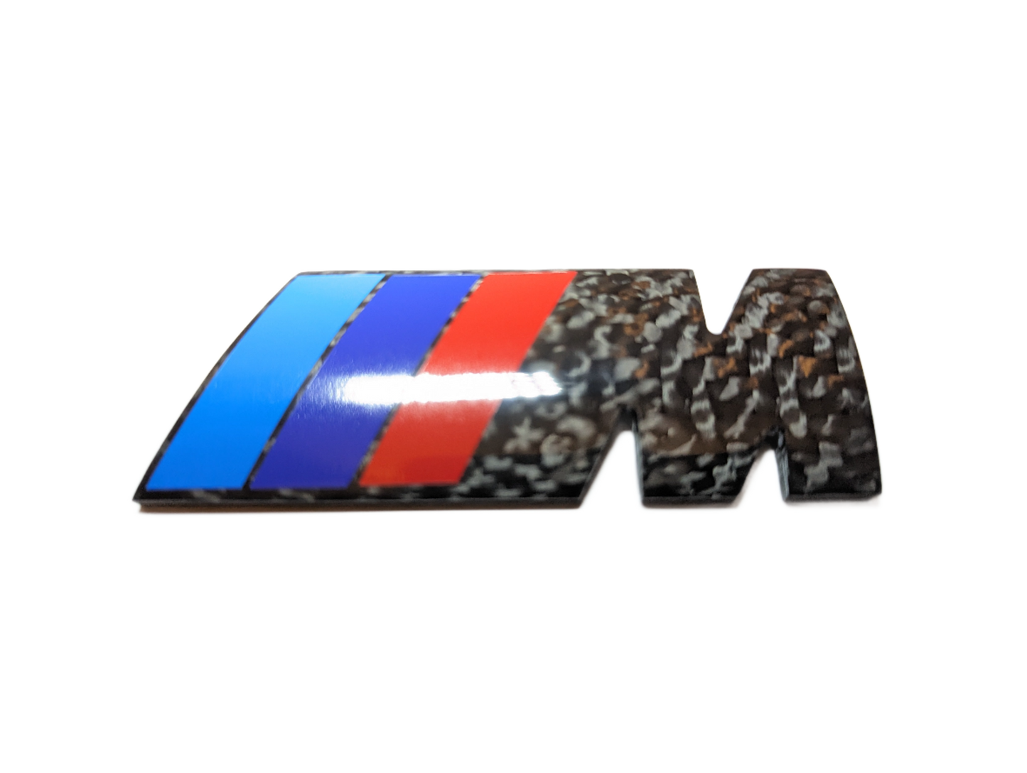 BMW M3 Carbon Fiber rear Badges. Solid Carbon Fiber Badge Set M+3.