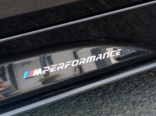 BMW M Performance Side Skirt Decals. 2X High Quality Vinyl Stickers.